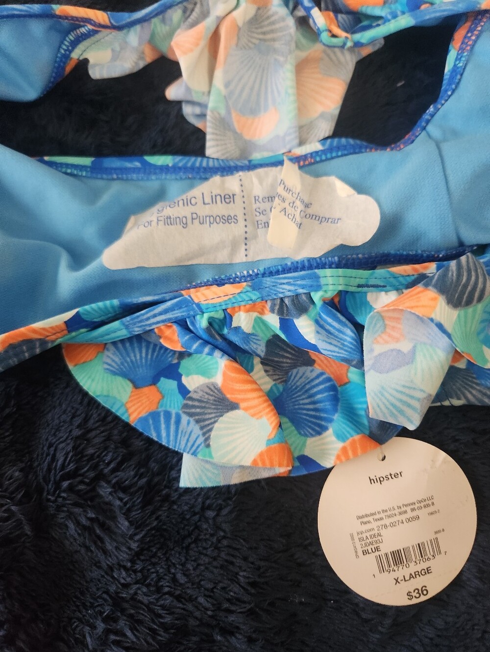 Decree Shell-Print Bikini Bottoms - Picture 8 of 9